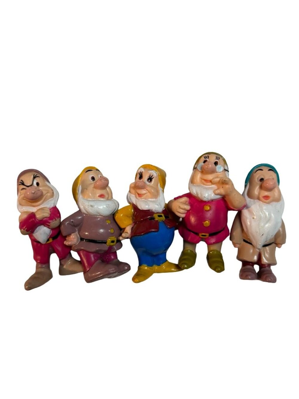 Vintage 1993 Mattel Disney Snow White Seven Dwarfs PVC Figures Lot of 5